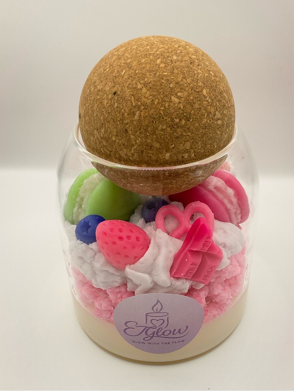 🕯️🍓Strawberry Açaí Dessert Style Candle 🍦🍨 - Picture 3 of 6
